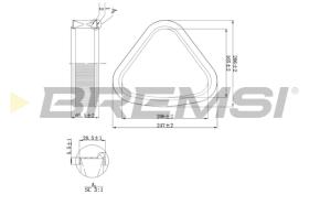 BREMS FA2118 - FILTRI ARIA - AIR FILTER