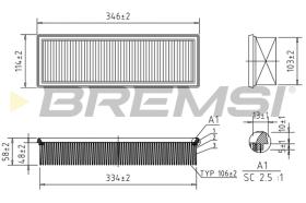 BREMS FA2119 - FILTRI ARIA - AIR FILTER