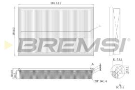 BREMS FA2120 - FILTRI ARIA - AIR FILTER