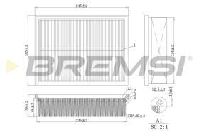 BREMS FA2125 - FILTRI ARIA - AIR FILTER