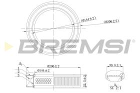 BREMS FA2131 - FILTRI ARIA - AIR FILTER