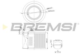 BREMS FA2142 - FILTRI ARIA - AIR FILTER