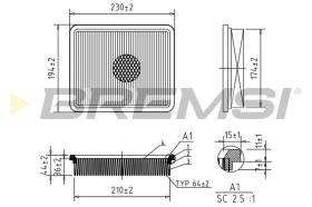 BREMS FA2146 - FILTRI ARIA - AIR FILTER