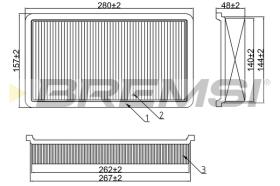 BREMS FA2151 - FILTRI ARIA - AIR FILTER