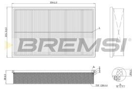 BREMS FA2159 - FILTRI ARIA - AIR FILTER