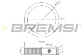 BREMS FA2167 - FILTRI ARIA - AIR FILTER