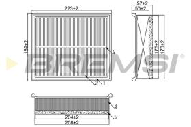 BREMS FA2179 - FILTRI ARIA - AIR FILTER