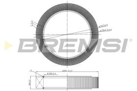 BREMS FA2258 - FILTRI ARIA - AIR FILTER