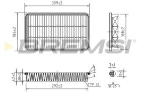 BREMS FA2275 - FILTRI ARIA - AIR FILTER