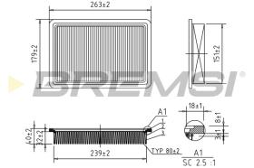 BREMS FA2290 - FILTRI ARIA - AIR FILTER