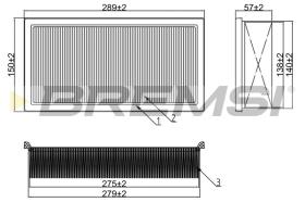 BREMS FA2292 - FILTRI ARIA - AIR FILTER