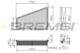 BREMS FA2310 - FILTRI ARIA - AIR FILTER