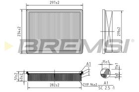 BREMS FA2320 - FILTRI ARIA - AIR FILTER