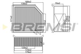 BREMS FA2321 - FILTRI ARIA - AIR FILTER