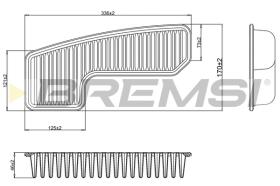 BREMS FA2326 - FILTRI ARIA - AIR FILTER