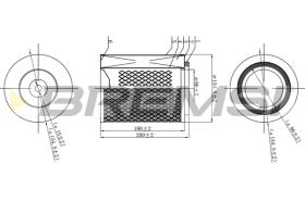 BREMS FA2328 - FILTRI ARIA - AIR FILTER