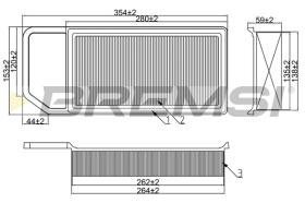 BREMS FA2329 - FILTRI ARIA - AIR FILTER