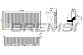 BREMS FA2340 - FILTRI ARIA - AIR FILTER