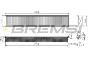 BREMS FA2343 - FILTRI ARIA - AIR FILTER