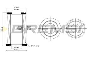 BREMS FA2346 - FILTRI ARIA - AIR FILTER