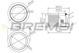 BREMS FA2347 - FILTRI ARIA - AIR FILTER