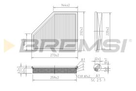 BREMS FA2396 - FILTRI ARIA - AIR FILTER