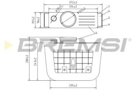 BREMS FA2400 - FILTRI ARIA - AIR FILTER