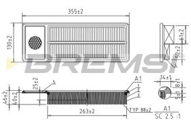 BREMS FA2409 - FILTRI ARIA - AIR FILTER