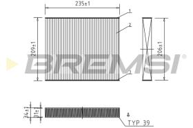 BREMS FC0069 - FILTRI ABITACOLO - CABIN FILTER