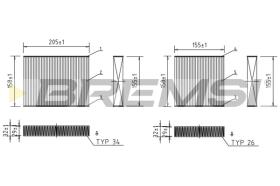 BREMS FC0070 - FILTRI ABITACOLO - CABIN FILTER