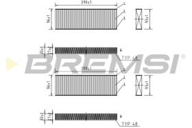 BREMS FC0071 - FILTRI ABITACOLO - CABIN FILTER