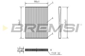 BREMS FC0076 - FILTRI ABITACOLO - CABIN FILTER