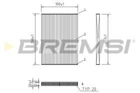 BREMS FC0076A - FILTRI ABITACOLO - CABIN FILTER