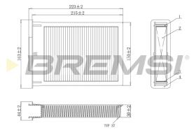 BREMS FC0077 - FILTRI ABITACOLO - CABIN FILTER