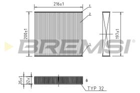 BREMS FC0078 - FILTRI ABITACOLO - CABIN FILTER