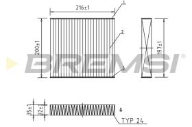 BREMS FC0078A - FILTRI ABITACOLO - CABIN FILTER