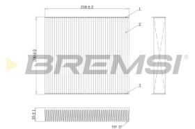 BREMS FC0078C - FILTRI ABITACOLO - CABIN FILTER