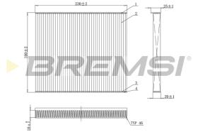 BREMS FC0079 - FILTRI ABITACOLO - CABIN FILTER