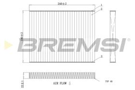 BREMS FC0081 - FILTRI ABITACOLO - CABIN FILTER