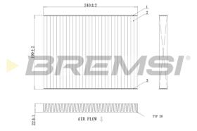 BREMS FC0081C - FILTRI ABITACOLO - CABIN FILTER