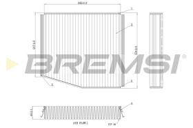 BREMS FC0087C - FILTRI ABITACOLO - CABIN FILTER