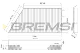 BREMS FC0088 - FILTRI ABITACOLO - CABIN FILTER