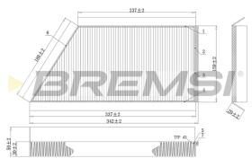 BREMS FC0088C - FILTRI ABITACOLO - CABIN FILTER