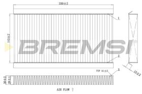 BREMS FC0090C - FILTRI ABITACOLO - CABIN FILTER