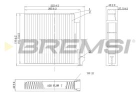 BREMS FC0093A - FILTRI ABITACOLO - CABIN FILTER