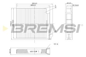 BREMS FC0093C - FILTRI ABITACOLO - CABIN FILTER