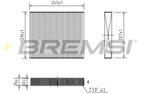 BREMS FC0094 - FILTRI ABITACOLO - CABIN FILTER