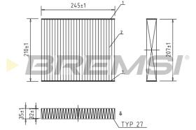 BREMS FC0094A - FILTRI ABITACOLO - CABIN FILTER