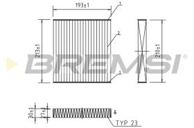 BREMS FC0099A - FILTRI ABITACOLO - CABIN FILTER