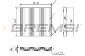 BREMS FC0102A - FILTRI ABITACOLO - CABIN FILTER